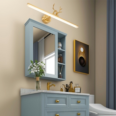 Nordic Creative Metal Antler Vanity Lamp LED Neutral Light for Bathroom and Bedroom