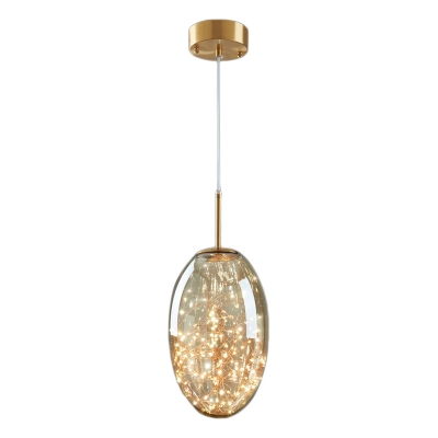 Nordic Personality Glass Starry Pendant Light for Bedroom and Dining Room