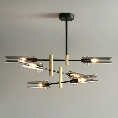Nordic Personality Chandelier with Glass Shade for Dining Room and Living Room