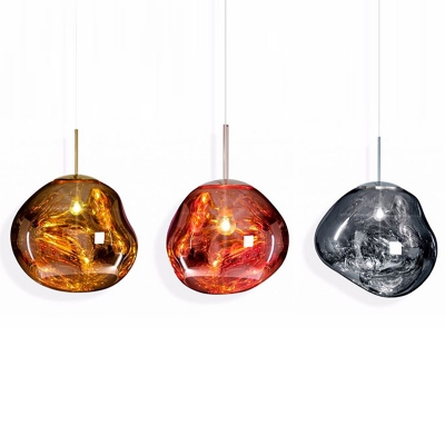 Personality Glass Ball Single Pendant for Restaurants and Bars