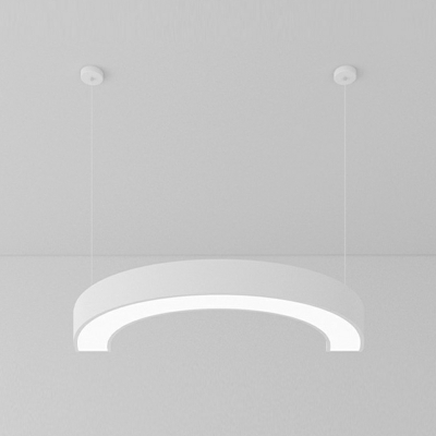 1 Light Unique Shape Metal Modern LED Pendant Light for Office