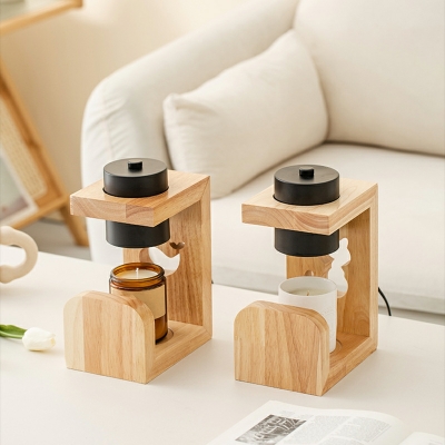 Contemporary Style Unique Animal Shape Wood Table Lamp for Bedroom(without Aromatherapy Candles)