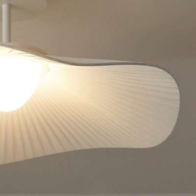 Creative Fabric Art Ceiling Lighting with Shell Shade for Bedroom