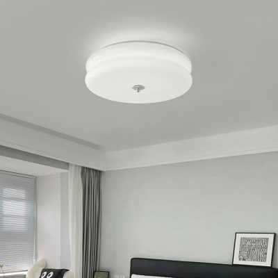 Modern Simple Shape 1 Light Glass Flush Ceiling Light Fixture for Living Room