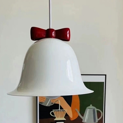 Modern Style Bell Shape Metal Hanging Ceiling Light for Living Room