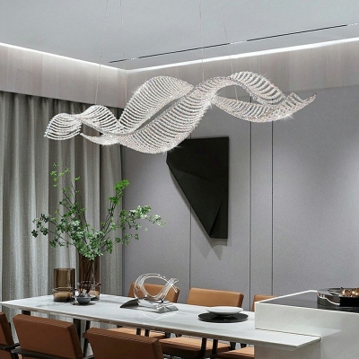 Modern Style 2 Lights Crystal Chandelier Lighting Fixtures for Dining Room