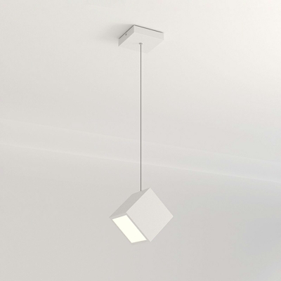 Square Modern Pendant Lighting Fixtures Metal for Living Room