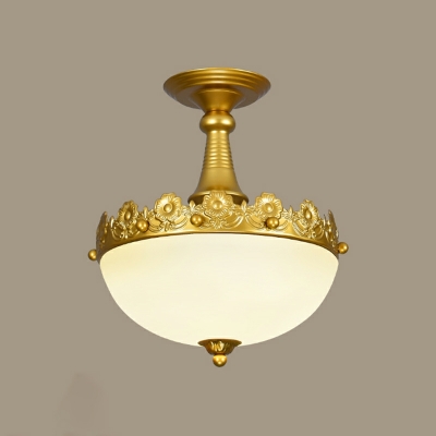 Traditional Style Simple Shape 1 Light Flush Mount Chandelier for Dining Room
