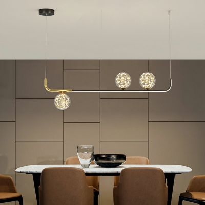 Unique Shape 4 Lights Modern Island Pendant Lights for Dining Room