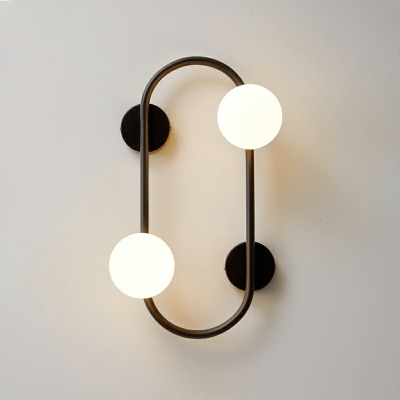 2-Bulb Style Industrial Lighting Simple Wall Sconce for Corridor and Stairwell
