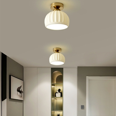 Dome Modern flush mount ceiling light fixture Metal for Living Room