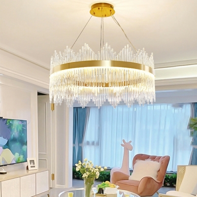 Modern Unique Shape 1 Light Glass Hanging Lamp Kit for Dining Room