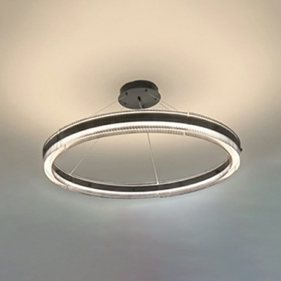 Contemporary Style Round Neck Chandelier Light for Living Room