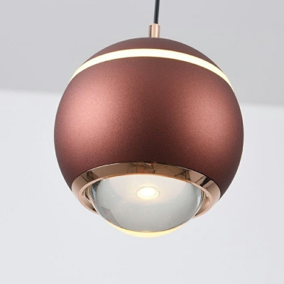Globe Modern Hanging Pendant Lights Metal 1-Light for Living Room