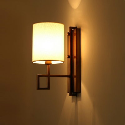 Cylindrical Metal Wall Mounted Light Fixture Modern for Living Room