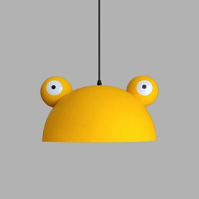 Modern Frog Shape 1 Light Metal Down Lighting Pendant for Kid's Room