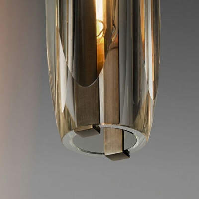 Modern Style Simple Shape 1 Light Crystal Down Lighting Pendant for Living Room