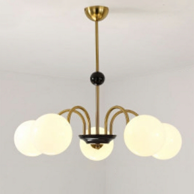 Modern Style Sputnik Shape Glass Chandelier Pendant Light for Living Room