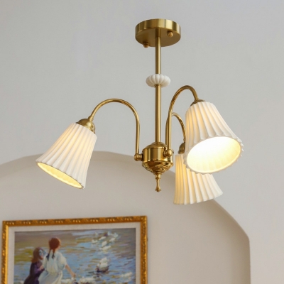 Modern Style Taper Shape Hanging Lamp Kit in White for Dining Room