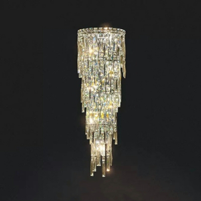 Light Luxury Postmodern Living Room Wall Light Lamp Sconce with Crystal Shade