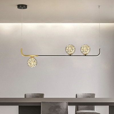 Unique Shape 4 Lights Modern Island Pendant Lights for Dining Room