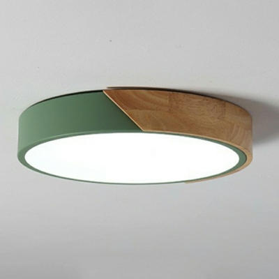 Modern Style Round Shape Metal Flush Ceiling Light for Living Room