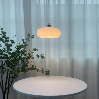 Modern Style Simple Shape 1 Light Glass Down Lighting Pendant for Living Room