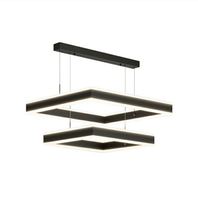 Multi-Tier Modern Hanging Pendant Lights Metal for Living Room