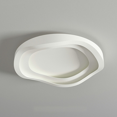 Round Flush Mount Light Fixtures Acrylic Modern for Living Room
