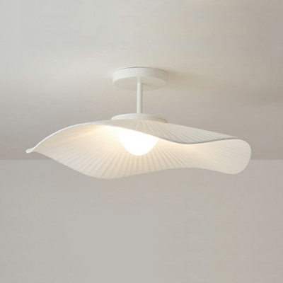 Creative Fabric Art Ceiling Lighting with Shell Shade for Bedroom
