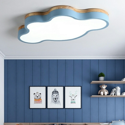Modern Style Cloud Shape Acrylic LED Flush Ceiling Light for Dining Room