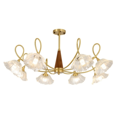 Contemporary Style Flower Shape Hanging Lamp Kit for Dining Room