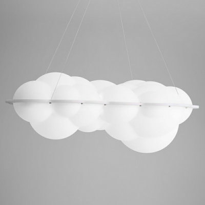 Modern Style Cloud Shape Chandelier Light Fixture for Dining Room