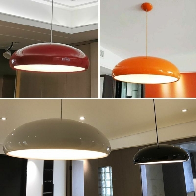 Modern Style Dome Shape 3 Lights Metal Suspension Pendant for Dining Room