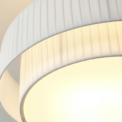 Modern Style Simple Shape 1 Light Fabric Down Lighting Pendant for Living Room