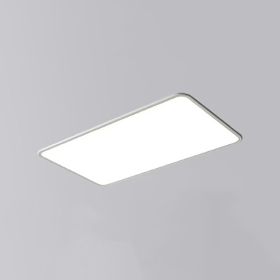 White Acrylic Modern Flush Mount Ceiling Light Fixtures for Bed Room