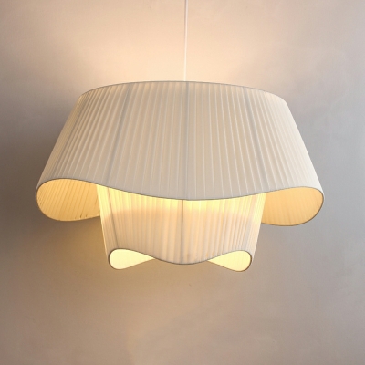 Lantern Modern Pendant Lighting Fixtures Fabric for Living Room