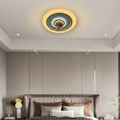 Modern Style Round Shape Acrylic Ceiling Fan Light for Living Room
