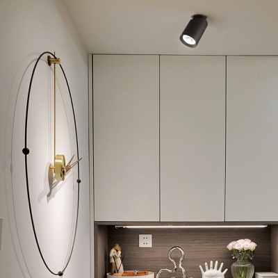 Modern Simple Shape 1 Light Metal Flush Mount Ceiling Lighting Fixture for Dining Room