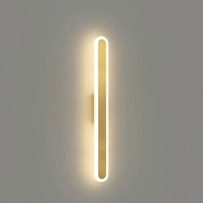 Contemporary Style Rectangular Shape 1 Light Metal Sconce Light Fixture for Living Room
