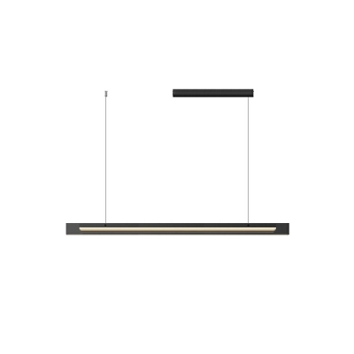 Modern Line Shape 1 Light Glass Island Pendant Lights for Dining Room