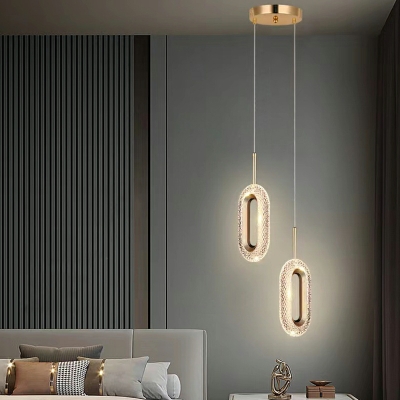 Unique Shape Modern Style Acrylic Hanging Ceiling Light for Living Room