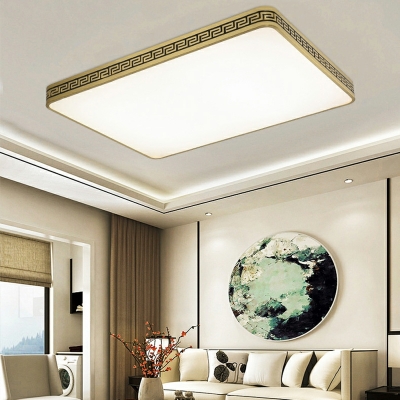 Acrylic Modern Flush Mount Ceiling Lighting Fixture for Living Room