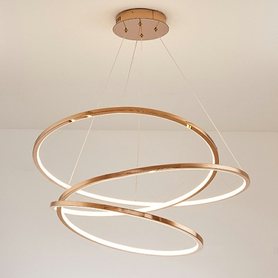 Modern Style Line Shape 1 Light LED Chandelier Pendant Light for Living Room