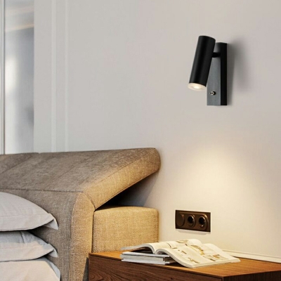 Modern Style Simple Shape 1 Light Metal Wall Mounted Light for Bedroom