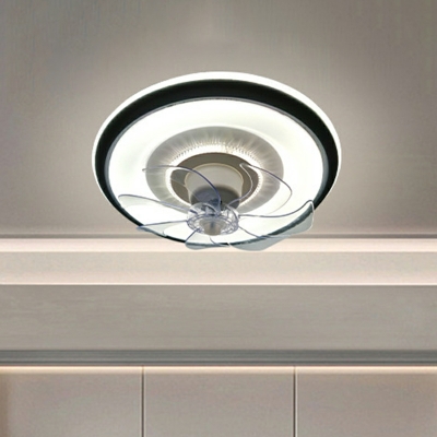 Round Acrylic Flush Mount Lighting Fixtures Kids for Bed Room