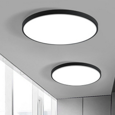 Round Modern Flush Mount Ceiling Fixture Acrylic for Living Room