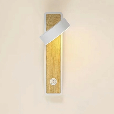 1 Light Modern Unique Shape Metal LED Wall Light Sconce for Living Room