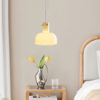 Modern Style Flower Shape Glass Hanging Ceiling Light for Living Room