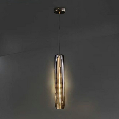 Modern Style Line Shape Crystal Hanging Ceiling Light for Living Room